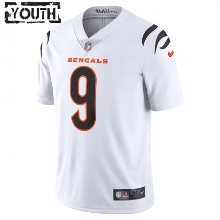 Maillot Enfant Cincinnati Bengals Joe Burrow 9 Nike Blanc 2021 NFL Draft